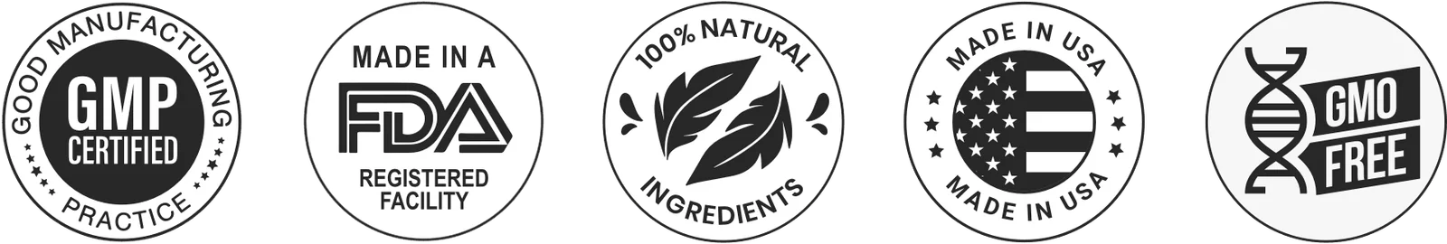 ProvaDent GMP certified, FDA-registered facility, 100% natural, made in USA, GMO free